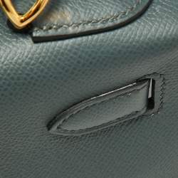 Hermès Vert Amande Epsom Leather Gold Finish Kelly Sellier 28 Bag
