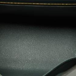 Hermès Vert Amande Epsom Leather Gold Finish Kelly Sellier 28 Bag