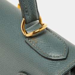 Hermès Vert Amande Epsom Leather Gold Finish Kelly Sellier 28 Bag