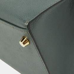 Hermès Vert Amande Epsom Leather Gold Finish Kelly Sellier 28 Bag