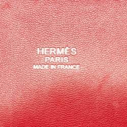Pre Owned Hermes Rouge Casaque Taurillon Clemence Leather Bolide Bolide 35 Bag