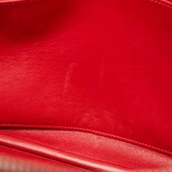 Pre Owned Hermes Rouge Casaque Taurillon Clemence Leather Bolide Bolide 35 Bag