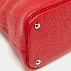 Pre Owned Hermes Rouge Casaque Taurillon Clemence Leather Bolide Bolide 35 Bag