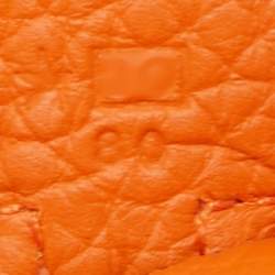 Pre Owned Hermes Orange Togo Leather Evelyne III PM Bag
