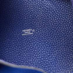 Hermes Bleu Electrique Taurillon Clemence Leather and Alligator Touch Picotin Lock 22 Bag