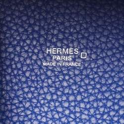 Hermes Bleu Electrique Taurillon Clemence Leather and Alligator Touch Picotin Lock 22 Bag