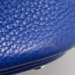 Hermes Bleu Electrique Taurillon Clemence Leather and Alligator Touch Picotin Lock 22 Bag