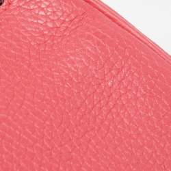 Hermes Rose Extreme Taurillon Clemence Leather Gold Finish Kelly Retourne 28 Bag