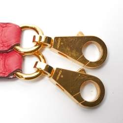 Hermes Rose Extreme Taurillon Clemence Leather Gold Finish Kelly Retourne 28 Bag