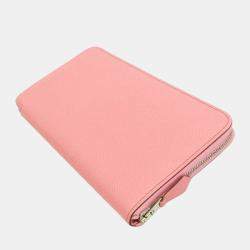 Hermes Azap Long Women's Epsom Leather Long Wallet (bi-fold) Rose Confe BF563234