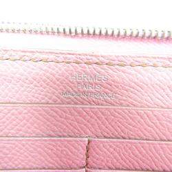 Hermes Azap Long Women's Epsom Leather Long Wallet (bi-fold) Rose Confe BF563234