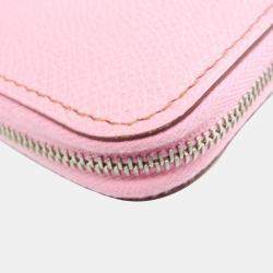 Hermes Azap Long Women's Epsom Leather Long Wallet (bi-fold) Rose Confe BF563234