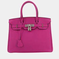 HERMES Picotin Lock PM Cargo Rose texas/Rouge sellier hand bag  800000110048000