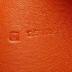 Pre Owned Hermes Orange Togo Leather Dogon Duo Wallet