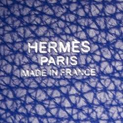 Hermes Bleu Electrique Taurillon Clemence Leather Picotin Lock 22 Bag