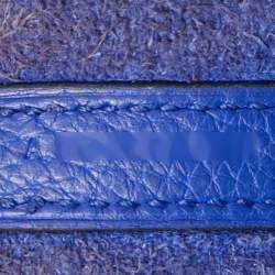 Hermes Bleu Electrique Taurillon Clemence Leather Picotin Lock 22 Bag