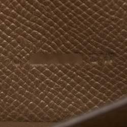 Hermes Taupe Epsom Leather Classic Kelly Wallet
