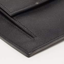 Hermes Black Epsom Leather Kelly Pocket Compact Wallet