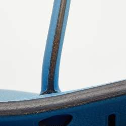 Hermes Celeste Taurillion Clemence Leather Palladium Finish Birkin 30 Bag
