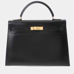 HERMÈS Limited Edition Shoulder Kelly 42 shoulder bag in Gold Clemence  leather with Palladium hardware-Ginza Xiaoma – Authentic Hermès Boutique