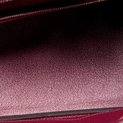 Hermès Rouge Grenat Togo Leather Gold Finish Birkin 25 Bag