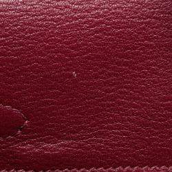 Hermès Rouge Grenat Togo Leather Gold Finish Birkin 25 Bag