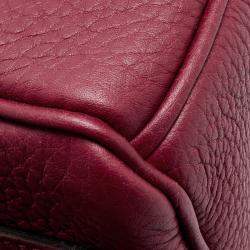 Hermès Rouge Grenat Togo Leather Gold Finish Birkin 25 Bag