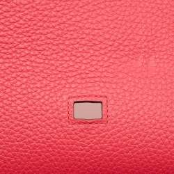 Hermès Rose Extreme Taurillon Clemence Leather Palladium Finish Jypsiere 28 Bag