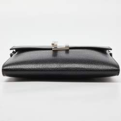 Pre Owned Hermes Black Chevre de Coromandel Leather Cinhetic To Go Wallet