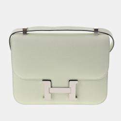 Hermes Constance Slim Wallet Etoupe Evercolor Palladium Hardware in 2023