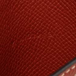 Hermes Rouge Sellier/Cuivre Epsom Leather Bearn Compact Wallet