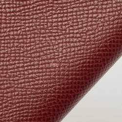 Hermes Rouge Sellier/Cuivre Epsom Leather Bearn Compact Wallet