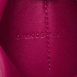 Pre Owned Hermes Rose Pourpre Leather Dogon Compact Wallet