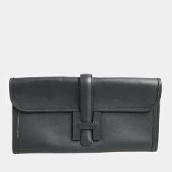 Hermès Ebene Kelly Depeches Galop D'Hermes Pouch Bag Leather ref.1035077 -  Joli Closet