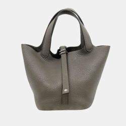 Birkin shoulder leather handbag Hermès Blue in Leather - 36401390