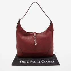 Hermes Rouge H Taurillion Clemence Trim Bag