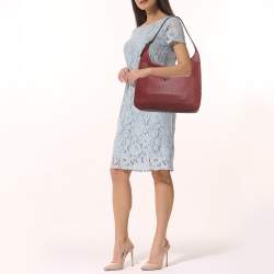 Hermes Rouge H Taurillion Clemence Trim Bag