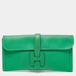 Hermes Kelly Depeche 25 UEngraved Men's Togo Leather Clutch Bag