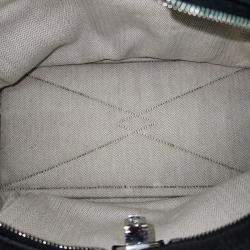 Pre Owned Hermes Black Clemence Leather Victoria II Satchel Bag 
