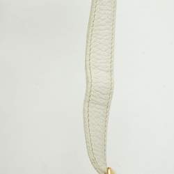 Pre Owned Hermes White Buffalo Leather Market Bag 