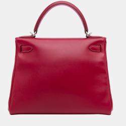 مملوكة مسبقًا Hermes Red Box Calf Kelly Retourne 28