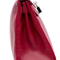 مملوكة مسبقًا Hermes Red Box Calf Kelly Retourne 28