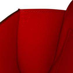 Hermes Red Tadelakt Egee Clutch