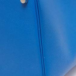 Hermes Bleu Zellige/Bleu Encre/Rouge Epsom Leather Picotin Lock 18 Bag