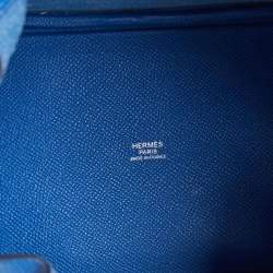 Hermes Bleu Zellige/Bleu Encre/Rouge Epsom Leather Picotin Lock 18 Bag