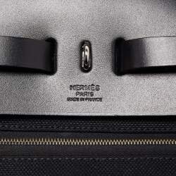 Pre Owned Hermès Black Canvas and Leather Herbag Zip 39 Bag