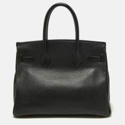 Hermès Black Togo Leather Gold Finish Birkin 30 Bag