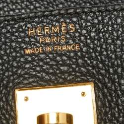 Hermès Black Togo Leather Gold Finish Birkin 30 Bag