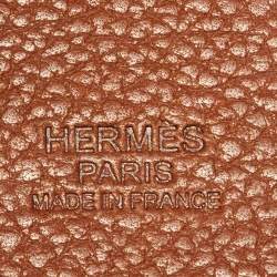 Pre Owned Hermes Fauve Barenia Faubourg Leather Picotin Lock 18 Bag