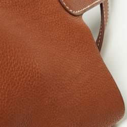 Pre Owned Hermes Fauve Barenia Faubourg Leather Picotin Lock 18 Bag